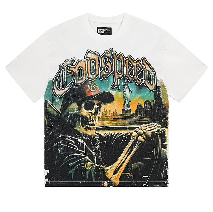 Godspeed Skeleton Driving T-shirt